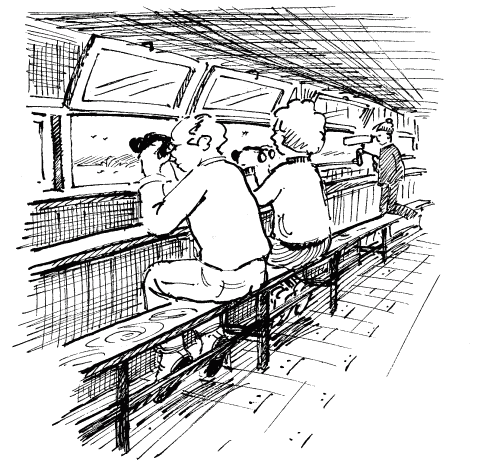 Birdwatching Hide sketch by Alistair Bright
